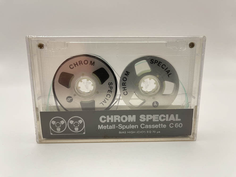Chrom Special blank cassette tape C-60- Postion II - Metal Reels