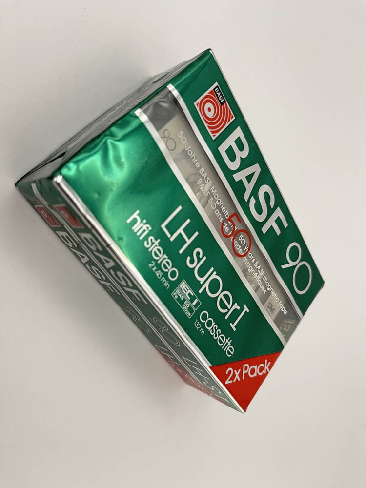 Nippon blank cassette tape C-90 Super LN - Rare Aluminium Reels 